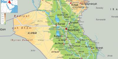 Kaart van Irak geografie