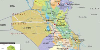 Irak steden kaart