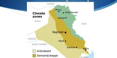 Kaart van Irak klimaat